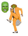 The Mask Jim Carrey Kostüm Deluxe 90er Jahre Gangster Zoot Anzug Kostüm mit Maske