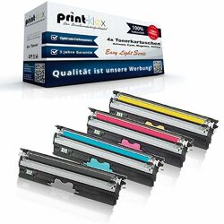 4x XXL Toner für Konica Minolta Magicolor-1690-mf - Rainbow F - Easy Light Serie