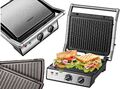 180° Kontaktgrill Elektrischer Grill Paninigrill Sandwich Toaster Panini Maker 