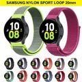 Nylon Armband Loop Sport für Samsung Galaxy 7 6 5 4 3 FE Classic pro Active 20mm