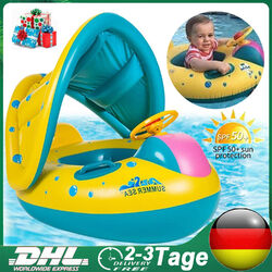 Baby Schwimmsitz Schwimmring mit Abnehmbarem Schwimmreifen Babyboot Schwimmhilfe