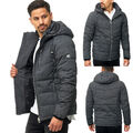 Indicode Steppjacke Übergangsjacke Winterjacke Mit Kapuze Daunen Look Herren