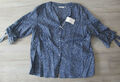 ETERNA MODERN CLASSIC 3/4 ARM BLUSE Gr. 44 46 48 blau bedruckt *NEU* 69,95€