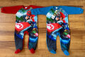 2x ORIG NINTENDO MARIO KART 8 SCHLAFANZÜGE BABYS JUNGEN GR.18M ROT/BLAU