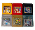 Pokemon Spiele | Gelb Rot Silber Gold Kristall Card Blau | Gameboy | neue Batt.