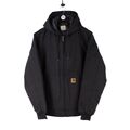 Carhartt Hooded Jacket Reworked Active Canvas Bomber Black Herren | Größe XL