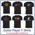 Guitar Player T-Shirt - Gitarren T-Shirt verschiedene Motive