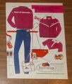 Seltene Werbung vintage FRUIT OF THE LOOM Good-Feeling Jackets Jeans Tasche 1982