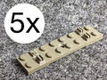 Lego 5 x 4166 Eisenbahn Schwelle 2 x 8 dunkelgrau Train Zug Track Sleeper Plate