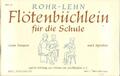 Flötenbüchlein für die Schule zum Singen und Spielen Band 1 Edition Schott 2661 