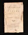 1759 The Guardian eine Komödie aus zwei Akten 1. Auflage selten D Garrick Spiel