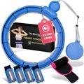 WELLRELAXX Smart Hula Hoop leise mit Bauchweggürtel - Schützt Haut+Kleidung