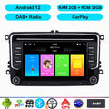 Autoradio DAB GPS Navi CarPlay Android 12 für VW Golf 5 6 Passat Polo Touran T5