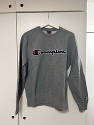 Champion Herren Sweatshirt -  Crewneck Sweatshirt, Langarm, Logo, einfarbig