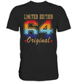 Limited Edition 60. Geburtstag Original Jahrgang 1964 Retro Geschenk T-Shirt