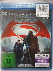BATMAN v SUPERMAN - DAWN OF JUSTICE - DC - BLU-RAY 3D - NEU OVP