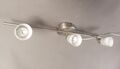 Ikea Basisk Deckenlampe Deckenleuchte Nickel 3 Spot Strahler Glas Weiss LED