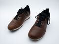 GEOX RESPIRA Herren Freizeitschuh Sneaker Leder braun Gr 40 EU Art 16061-50