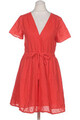 NA-KD Kleid Damen Dress Damenkleid Gr. EU 32 Baumwolle Rot #o51wb09