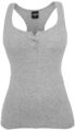 Urban Classics Top Damen Ladies Button Tanktop Grey Basics, Streetwear