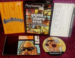 GTA Grand Theft Auto - San Andreas - UK PAL (Englisch) - PS2 - komplett mit Karte