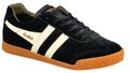 GOLA Schuh Harrier Suede CMA192 Black Off White Khaki Echtleder Herren Sneaker