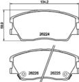 HELLA PAGID Bremsbelagsatz, Scheibenbremse 8DB 355 040-591 für KIA