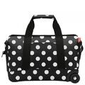 reisenthel traveling allrounder L - Rollenreisetasche 49 cm frame dots white