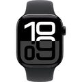 Apple Watch Series 10, Smartwatch, schwarz (glänzend)