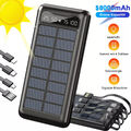 Solar Power Bank 50000mAh Tragbar Externer Batterie Ladegerät Für Handy DHL