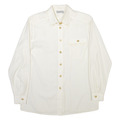 DELMOD Damen Uni Shirt Creme Wolle Langarm S