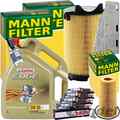 MANN INSPEKTIONSPAKET+5L CASTROL 5W-30 ÖL passend für AUDI A3 VW SEAT 2.0 FSI