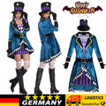 2025 Karneval Frauen Verrückter Hutmacher Outfit Fancy Kleid Party Hexe Kostüme