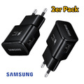 2x Original Samsung Schnelllade Adapter Ladegerät Netzteil Netzstecker 