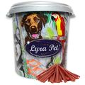 5 kg Entenbruststreifen Kausnack Hundefutter Hund fettarm Lyra Pet® in 30L Tonne