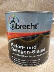 Albrecht Beton- und Garagen-Siegel 2,5 l steingrau RAL 7030 Betonsiegel BEULE