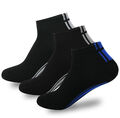 12-60 Paar Sneaker Socken Sport Socken Freizeit Socken Weiß Schwarz mit Streifen