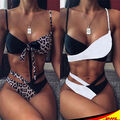 Bh Set Bikini Badeanzug Damen Bademode Baden Gepolstert Push-Up Bandage DE· 