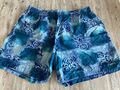 Blau gemusterte Badeshorts mit Innennetz von Arena, Größe 54