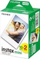 Instax Fujifilm Mini Instant Film, White, 2 x 10 Sheets (20 Sheets)