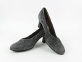 Gabor Damenschuhe Pumps Gr. 38 | UK 5 Grau High Heels Wildleder (17628)