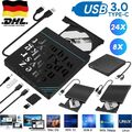 Externes DVD Laufwerk USB 3.0 Brenner Slim CD/DVD+RW Brenner Für PC Laptop Typ-C