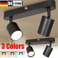 Deckenleuchte LED Decken- Wand-Lampe Spot Strahler GU10 Büro Flurlampe 2-Spots