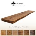 Rustikales Waney Edge / Live Edge Schweberegal Holz massiv Chunky Eiche 9x1,5...