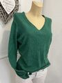 CECILIA CLASSICS Damen Strickpullover Feinstrick Grün Gr. L 40.  #139#