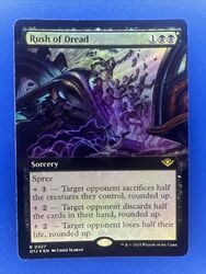 MTG Rush of Dread 0327 | FOLIE ERWEITERTE KUNST | NM fast neuwertig | OTJ | 2024