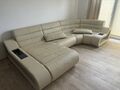 Wohnlandschaft Ledercouch