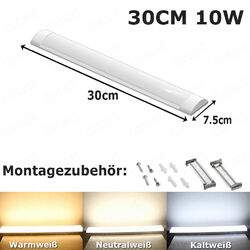 30/60/90/120/150 LED Wannenleuchte Deckenleuchte Feuchtraumlampe Werkstatt Röhre