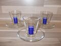 6-teiliges Mokka- Espresso Set aus GLAS LAVAZZA Italien