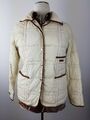 BOGNER Damen Gänse Daunenjacke Steppjacke Jacke Blazer creme Lammleder - Gr. 42